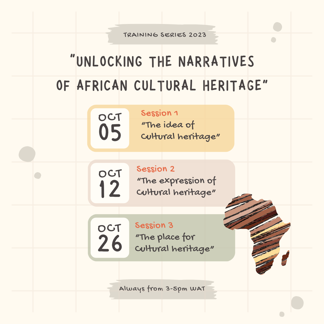 Training series 2023: “Unlocking the narratives of African cultural heritage”