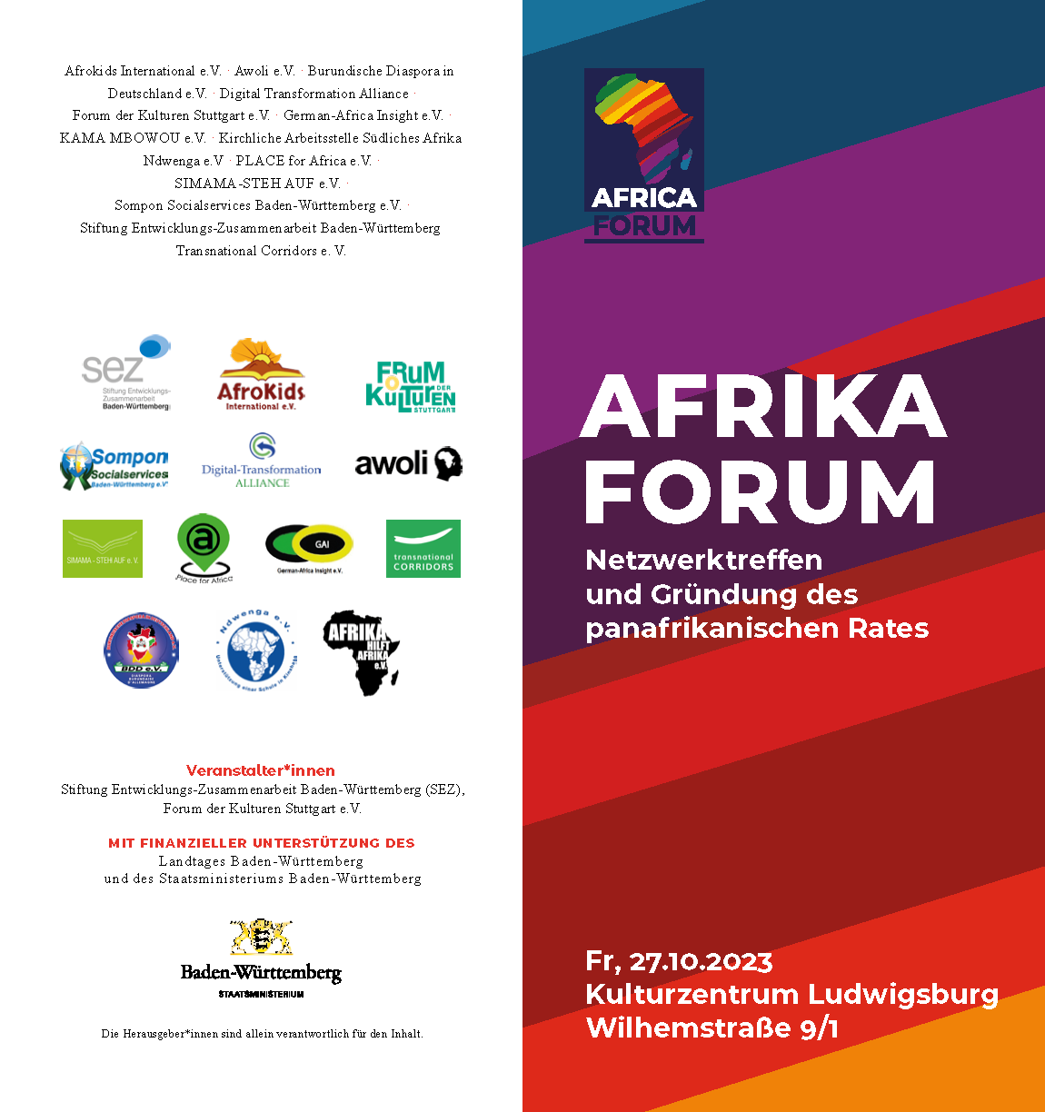 AFRIKA FORUM: Network meeting and foundation of the Pan-African Council