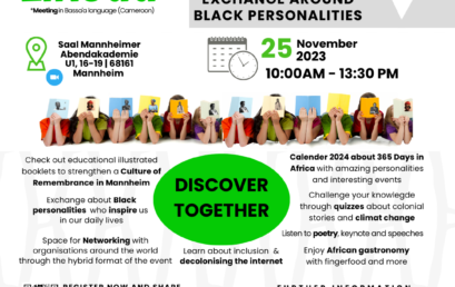 Exhibition & exchange around Black personalities