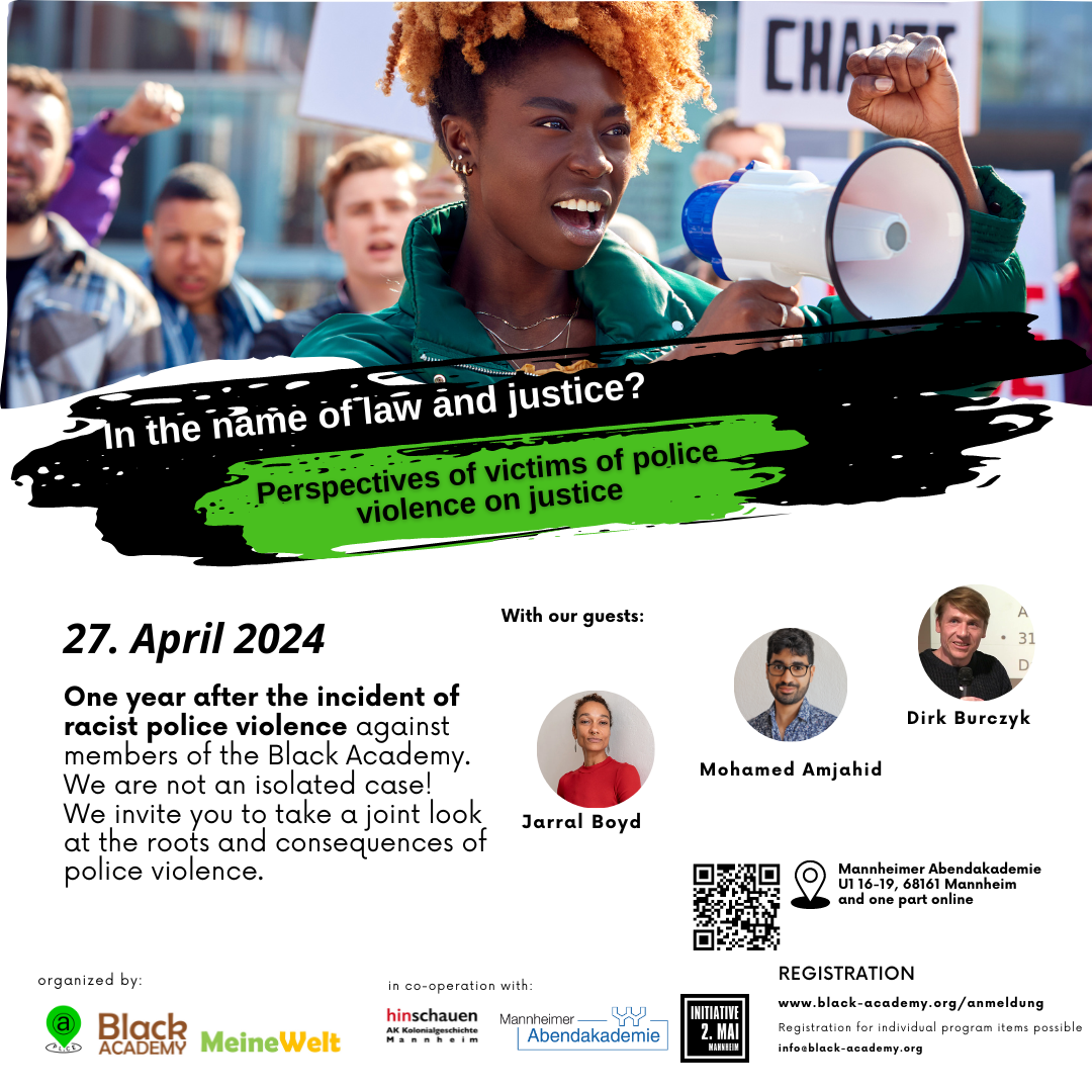 Invitation to “In the name of law and justice?: Perspectives of those affected by police violence on justice”