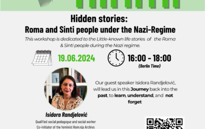 Invitation to the FLINMI project workshop dedicated to the Hidden stories of Roma and Sinti people under the Nazi regime.