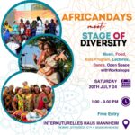  Africa Days meets Stage of Diversity on 20 July around the Intercultural House Mannheim